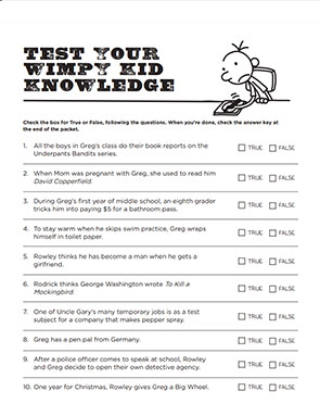 Test Your Wimpy Kid Knowledge