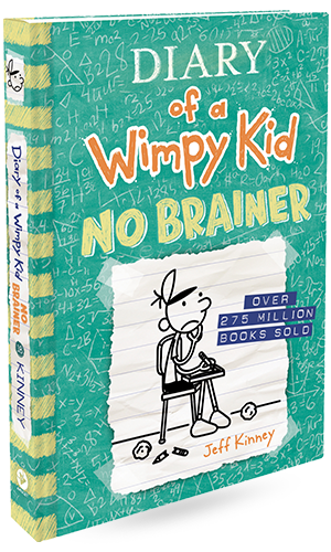 Diary of a Wimpy Kid - No brainer book page cover