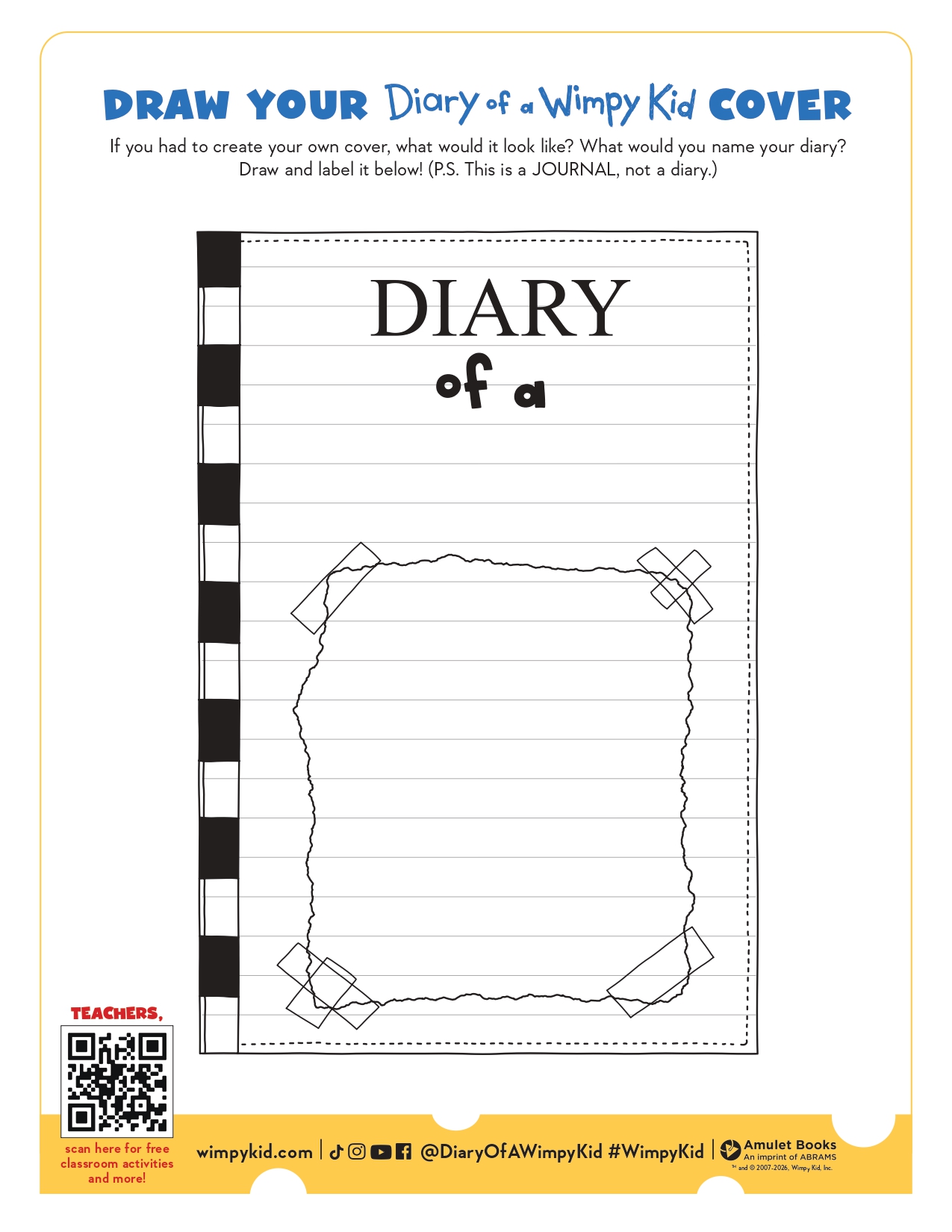 Draw Your Diary of a Wimpy Kid Cover
