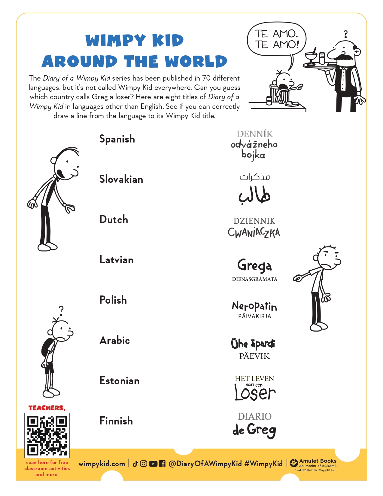 Wimpy Kid Around the World