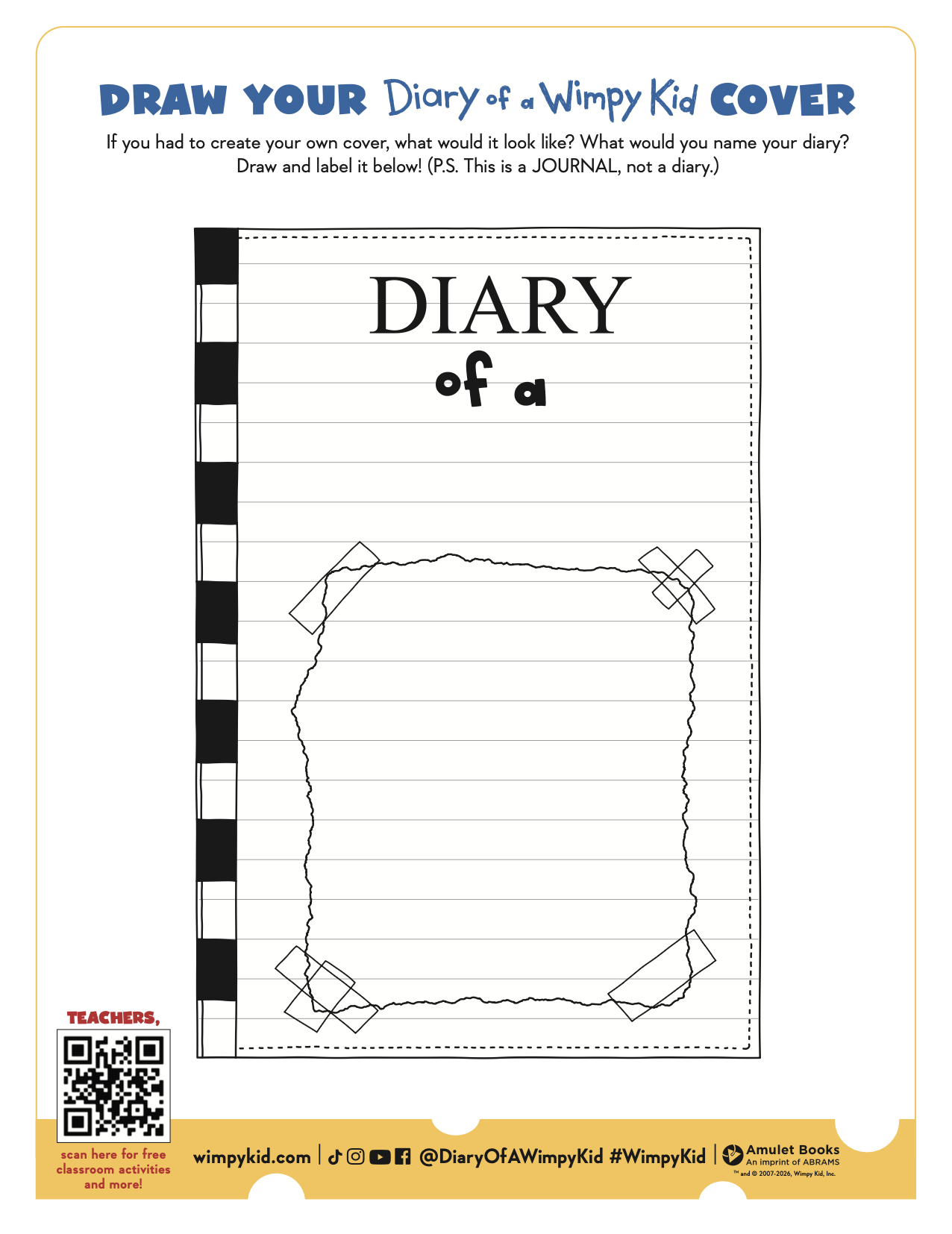 Draw Your Diary of a Wimpy Kid Cover